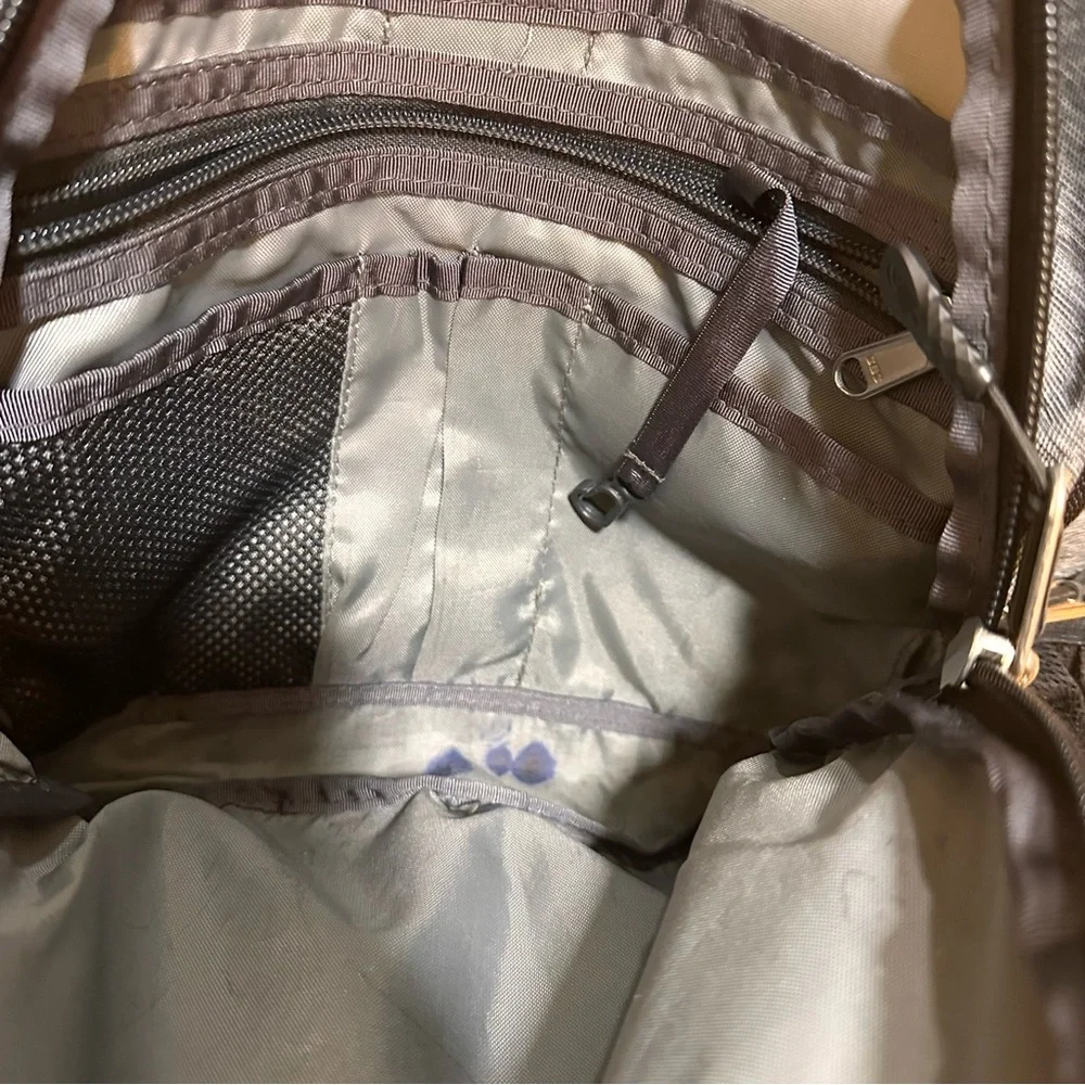 The North Face Jester Backpack  Everyday Travel Pack Black Gray Silver Hardware